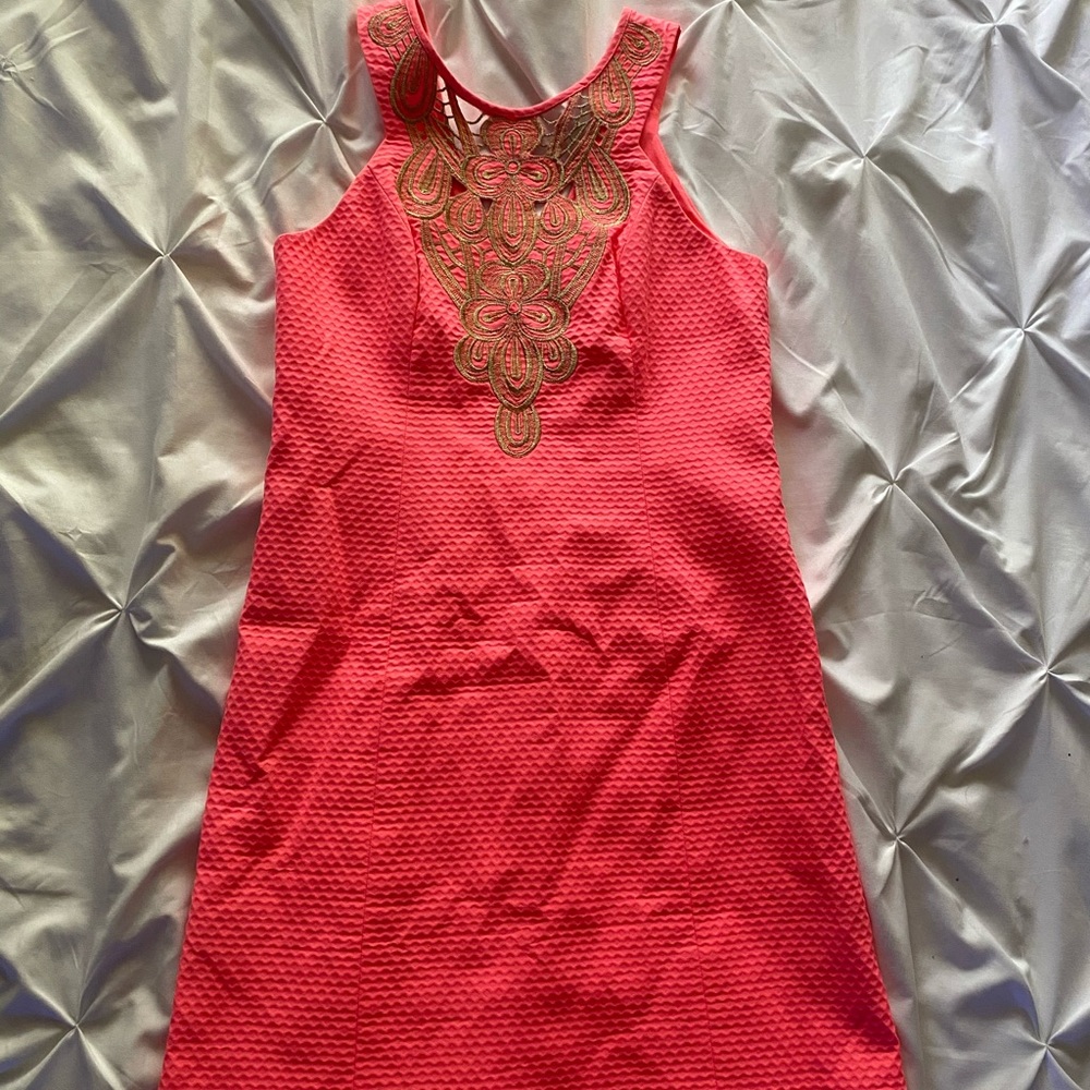 Lilly Pulitzer Largo Shift Dress - Bright Coral